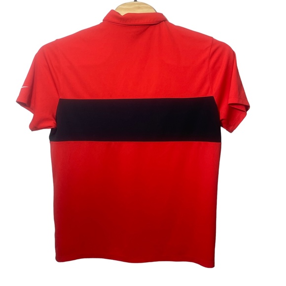 Nike Golf XL Standard Fit Orange Black Polo 1/4 Button - Picture 8 of 8